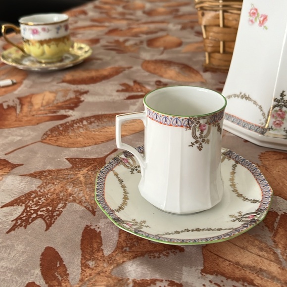 Espresso  holder with two espresso cups and saucers - Picture 2 of 3